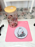 Floral Ghost Coaster