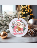 Disco Santa Christmas Ornament