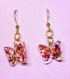 Small butterfly earrings
