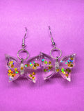 Dangle butterfly earrings
