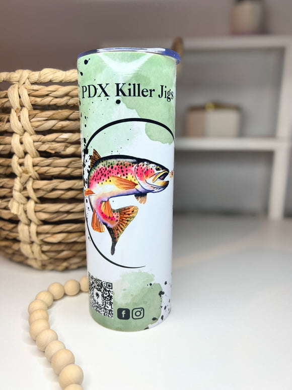 PDX killer Jigs stainless steel tumbler 20 oz