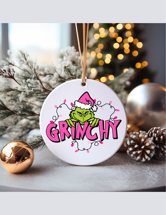 Grinchy Christmas Ornament