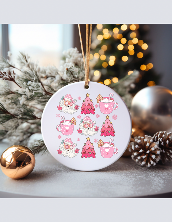 Pink Christmas Ornament