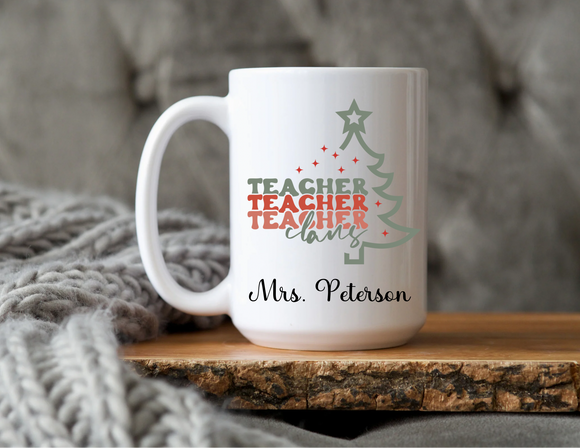 Teacher Claus mug