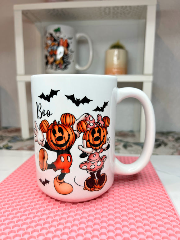 Pumpkin face mug