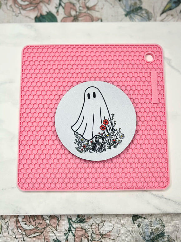 Floral Ghost Coaster