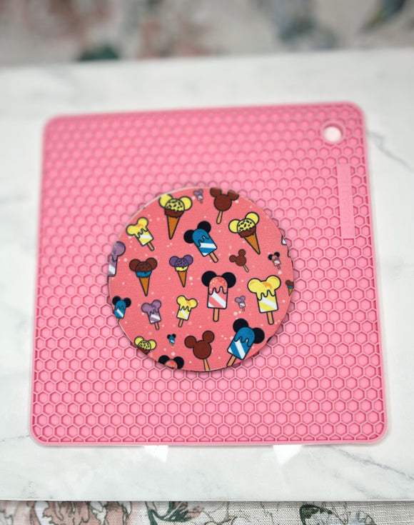 Pink Ice Cream Coaster