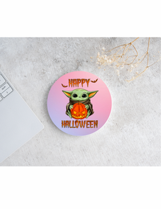 Happy Halloween Pink Purple Coaster