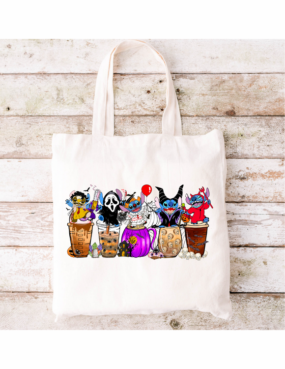 Spooky guys and coffe cups Tote Bag