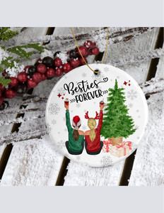 Besties Forever Christmas Ornament