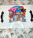 Pink Elephant and friends Cake Topper