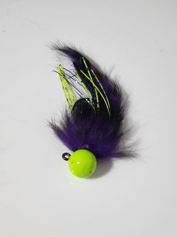 Chartreuse purple black