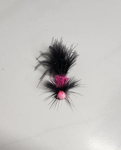 Glow hot pink/ Black cerise