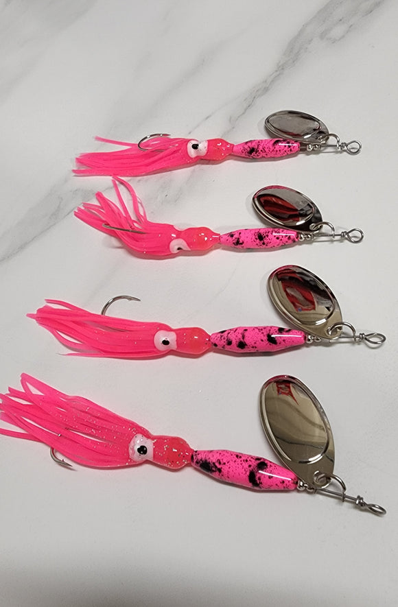 Hot Pink #4 Silver Blade