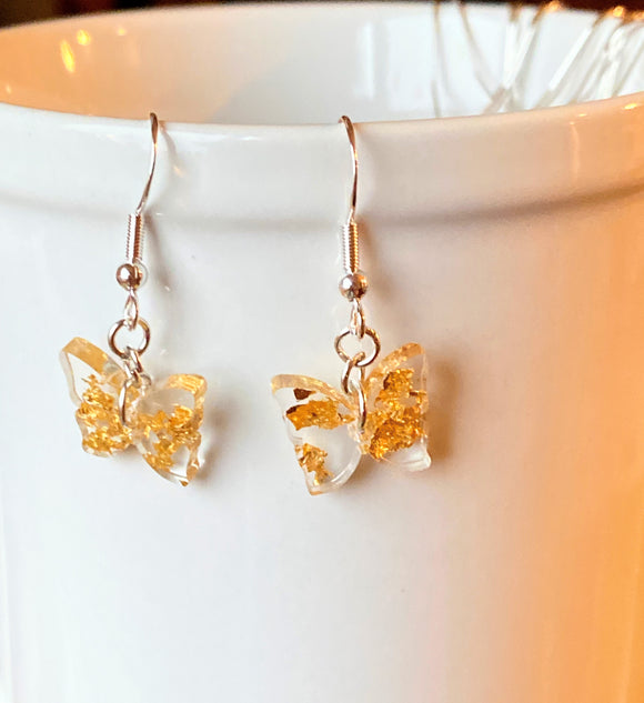 Small butterfly earrings