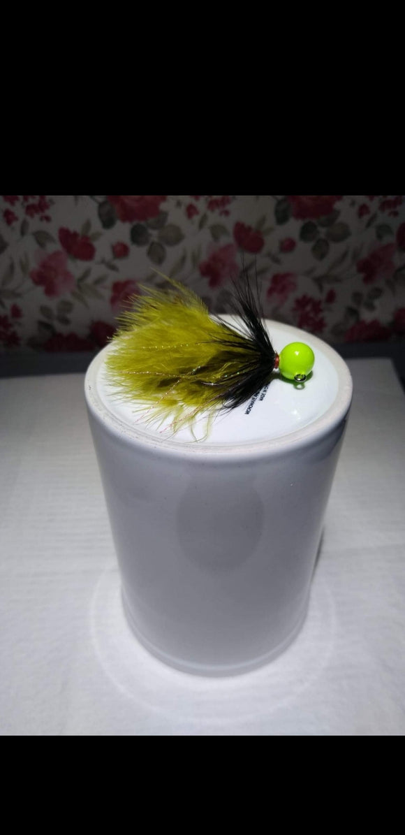 chartreuse/ Black Olive