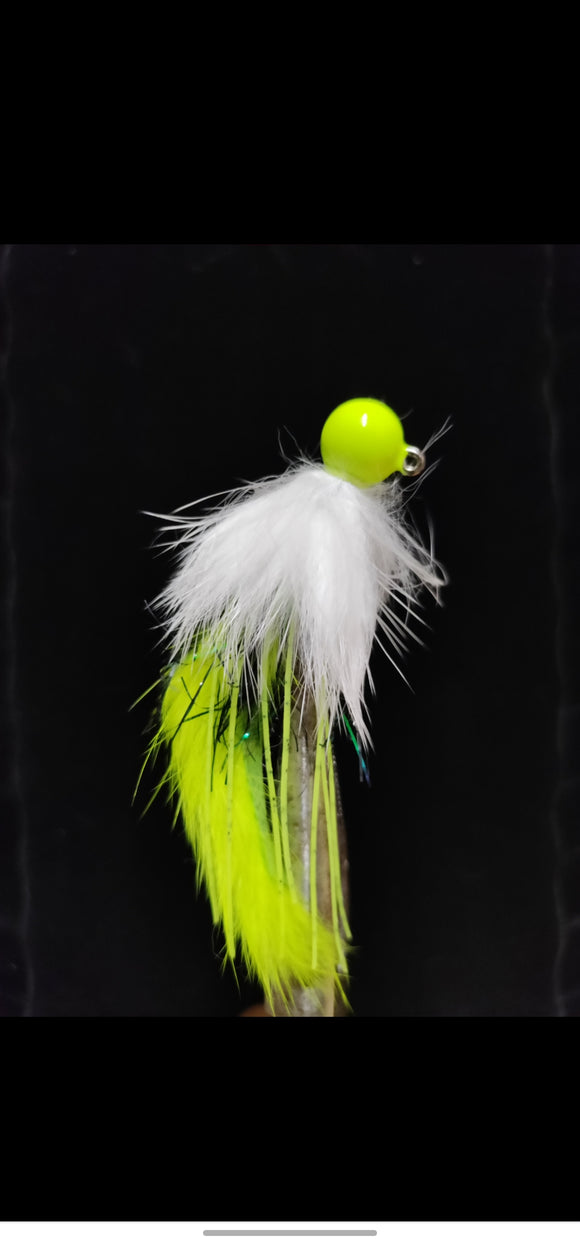 Chartreuse/White